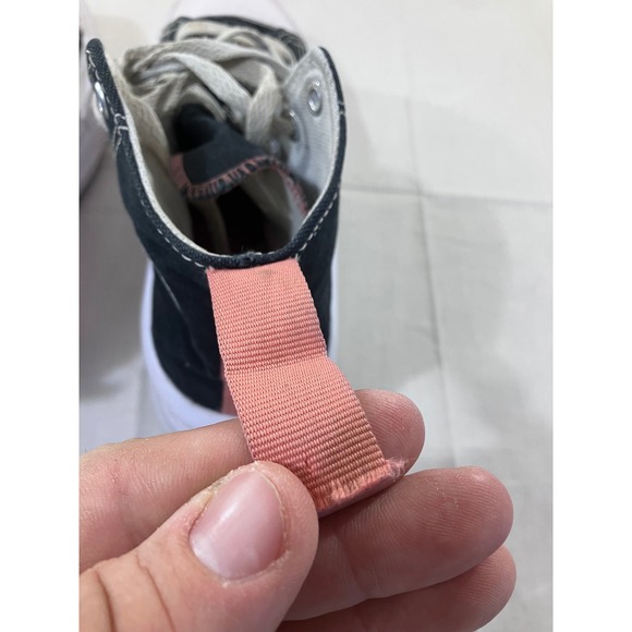 Converse Chuck Taylor All Star Lift Platform High Top Kids Shoes Black Pink - Picture 6 of 12